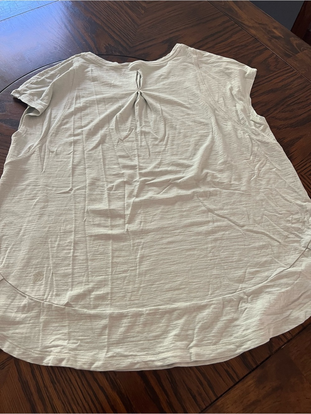 All in Motion White Solid Crew Neck Cap Sleeve Pullover T-Shirt Top Women’s L525